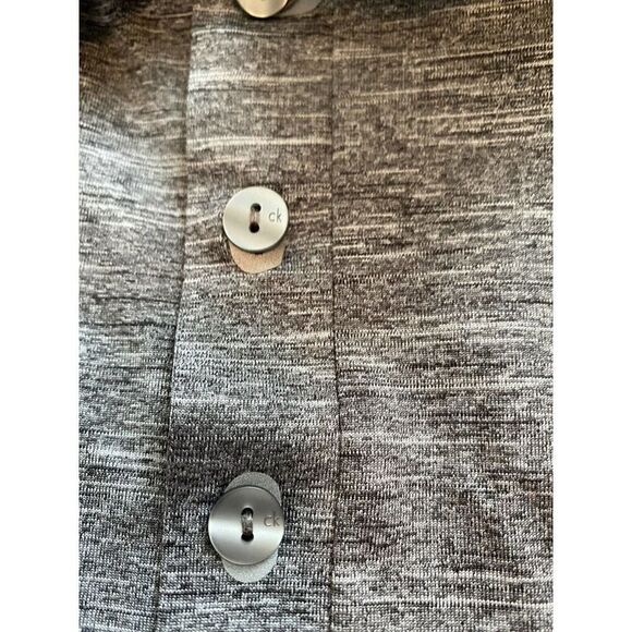 Calvin Klein Mens XL Polo Shirt Gray Short Sleeve - Picture 11 of 12